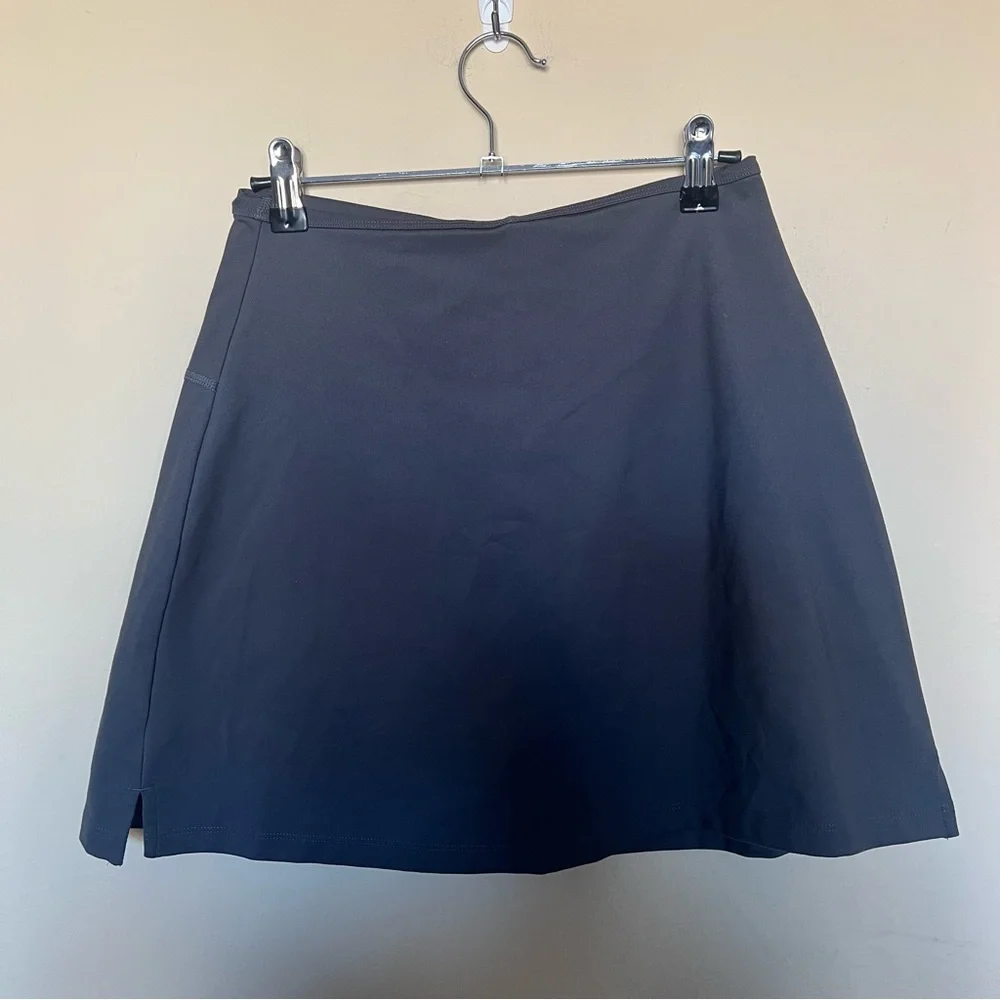 Girlfriend Collective Gray Athletic Tennis Mini Skirt Size M
